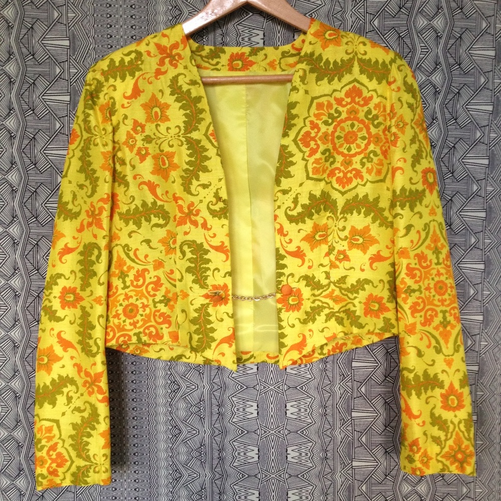 Amazing VINTAGE Neon Cropped Jacket Blazer